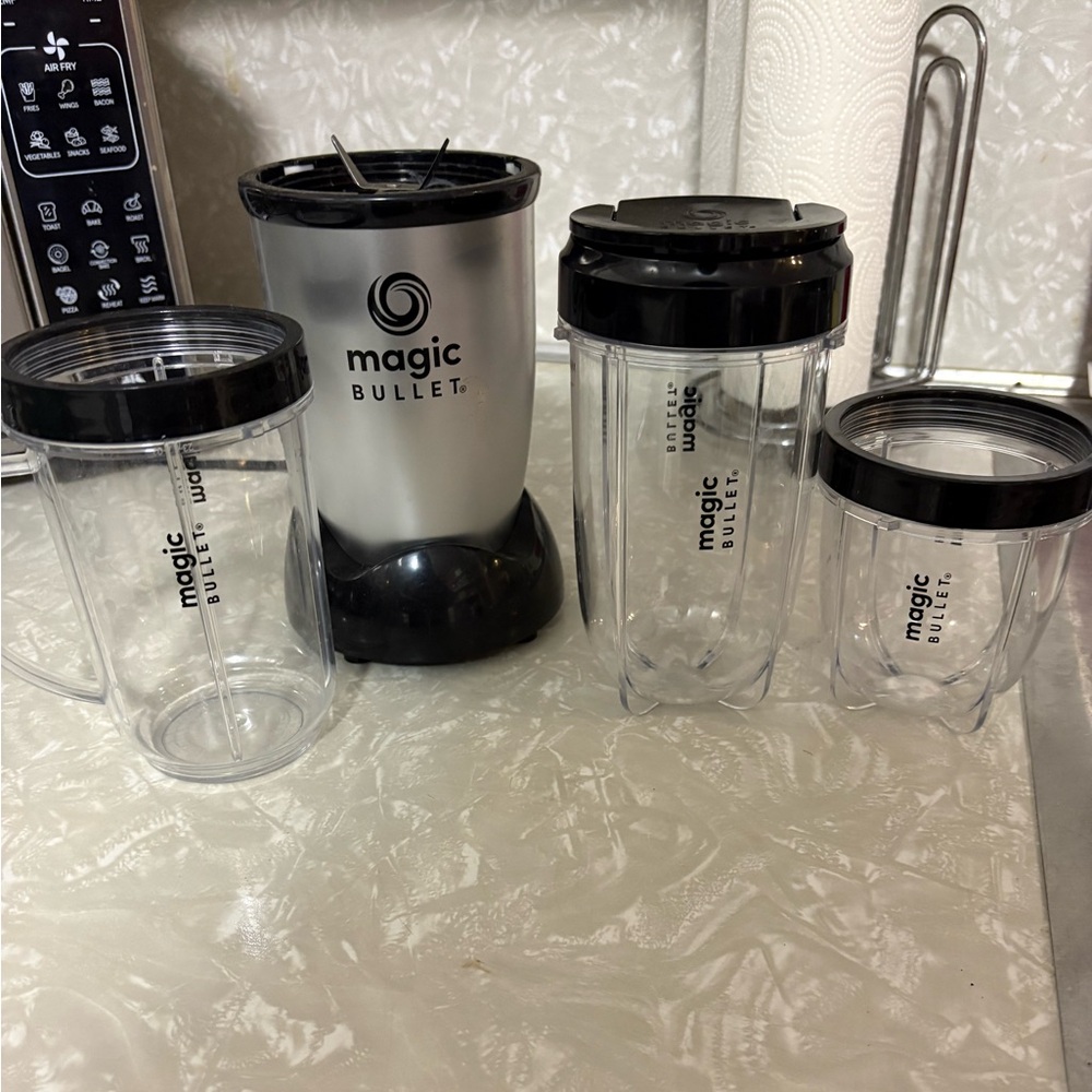 Silver and Black Blender Set